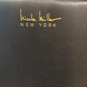 Nicole Miller Black Bag with Gold Logo